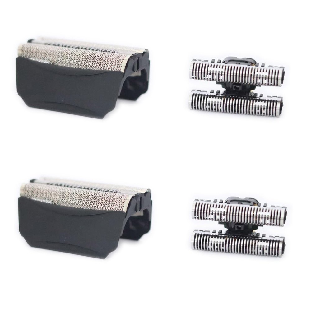 2 Pack 51B Electric Shaver Replacement Foil Head with Cutter Compatible with Braun 5 Series 510, 550, 560, 570cc, 590cc, 590cc 8581, 8583, 8585, 8588, 8590, 8781, 8783, 8790