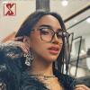 SHEEN KELLY TR90 Retro Blue Light Blocking Glasses Men Women Vintage Square CR39 Clear Lens 80s 90s Eyewear view 3