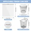 15L Trash Bags with Drawstring Closure Ultra-Strong Tear-Resistant Small Bin Liners for Bathroom, Office & Home (100 Count) view 2