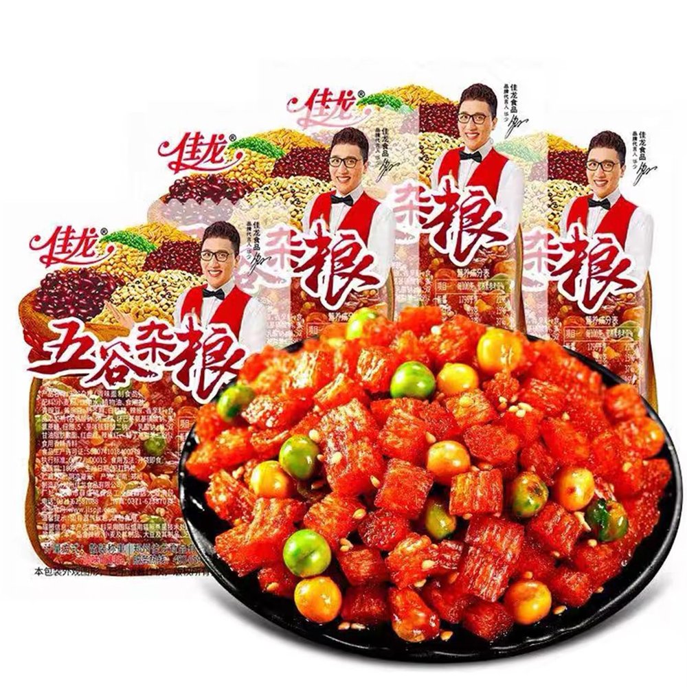 BaiLiSnacky Spicy Strips - Spicy Gluten Latiao, Chinese Special Casual Snack Food, Made From Wheat/Chili/Spice, Low Sugar and Low Calories, Best Vegan 16g/pack (10 packs)