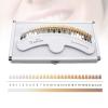 27 Colors Teeth Shade Guide,Tooth Bleaching Shade Chart with Case and Mirror view 3