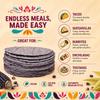 La Fonda Fresh Blue Tradicional 20PCS Tortillas / 15cm Blue Corn Flour Mexican Tortillas view 3