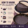 La Fonda Fresh Blue Tradicional 20PCS Tortillas / 15cm Blue Corn Flour Mexican Tortillas view 4