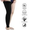 XIUsheUA Calf Compression Sleeve 1Pcs Compression Leg Sleeve Full Length Leg Sleeve Sports Cycling Leg Sleeves For Thigh,Knee,Calf For Men Women,Bike,Basketball(Grey,XL) view 4