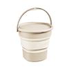 17L Foldable Plastic Bucket with Lid, Collapsible Round Tub, Portable Water Bucket for Fishing, Space Saving Water Pot for Outdoor Use, Foldable Camping Bucket for Travel -C view 1