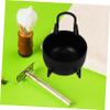 EPIGEIST 1set Stainless Steel Shaving Brush Stand Non- Base Compact Shaving Soap Bowl Holder for Neat Bathroom Organization Men Grooming Tool view 2