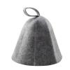 Anti Heat Sauna Hat Thicken Felt Shower Cap Hair Turban Quickly Towel Drying Towel Hats Sauna Bathroom Accessories(Grey)