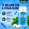 Oral Lozenges, 11 Billion CFU Multi-Strain Live Culture Formula with Xylitol, Sugar-Free Natural Mint Flavour (60 Count (Pack of 4)) view 2