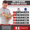 Nordic Lifting Elbow Compression Sleeves for Men & Women - Support for Pain Relief, Tendonitis, Golfer's & Tennis Elbow - Weightlifting Brace for Workout, Arm & Joint Recovery view 2