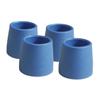 Blue Rubber Walking Pole Tip Replacement 4pcs Anti-Skid view 1