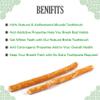 Fitrex Miswak Sticks For Teeth (Pack Of 3) Toothbrush Salvadora Persica El Sewak Palo De Ciwak Siwak Misvak Stick view 4