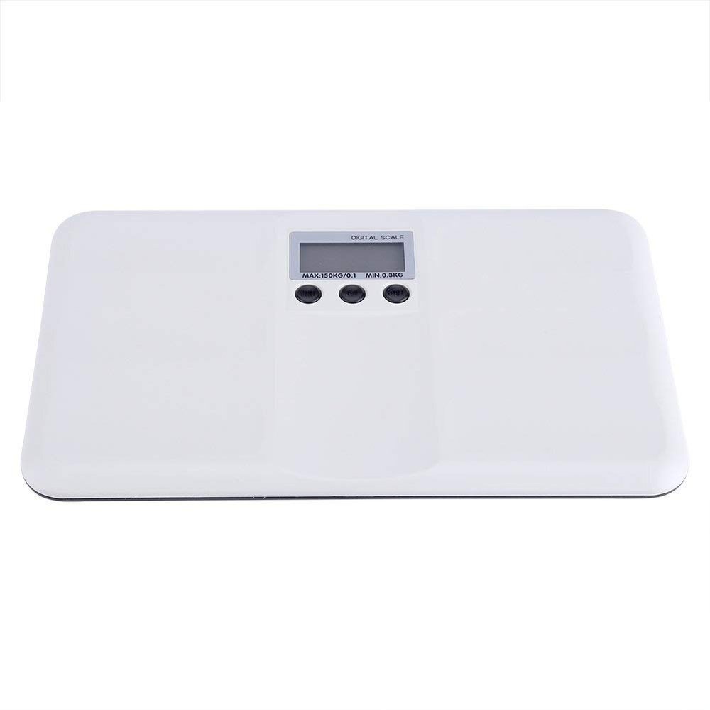 HXZJUIKL LCD Digital Personal Scale Function Body Weight Electronic Floor Scales Portable Digital Bathroom Body Weight Scale 150KG White Accurate measurement,