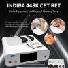448KHZ Tecar Therapy Machine, Temperature Controlled Physiotherapy Device,Diathermy Device with Touch Screen,2 Working Modes,for Muscle Pain Relieve view 2