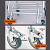 Mobile Shower Chair | Wheelchair with Backrest & 360 Brakes | Foldable Transport Chair for Elderly & Disabled | Safety Seat, Width 41cm, Height 46cm view 4