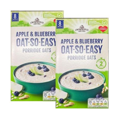 Tropical Gold Crownfield Apple & Blueberry Oat-So-Easy 8'S Compatible with Oatmeal & Porridge (2)