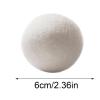 Dryer Balls: Wool Dryer Balls, Cotton Balls, Handmade Reusable Organic Wool Laundry Balls, Natural Fabric Smoothing Set Of 6 view 2