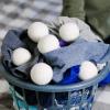 Dryer Balls: Wool Dryer Balls, Cotton Balls, Handmade Reusable Organic Wool Laundry Balls, Natural Fabric Smoothing Set Of 6 view 4