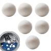 2025 New Wool Dryer Balls - 6cm Natural Fabric Softener, Reusable, Reduces Wrinkles And Drying Time, Makes Clothes Soft And Anti-Static view 2