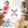 U Shaped Kids Toothbrush - Oral Care Cleaning | Cartoon Cute Children Teeth Cleaning Brushing Instrument | Soft Silicone Bristles Oral Tooth Brushing Tool for Health Care view 4