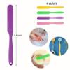 1-PCS Non-Stick Reusable Wax Silicone Spatula, Silicone Waxing Applicators for Hair Removal, for Home Salon Body Use(Green, size 1) view 2
