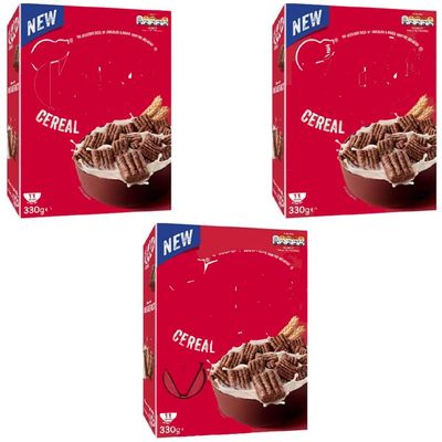 Kitt Kaat Cereal 330g - Cereal for breakfast - Pack of 3