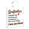 Godfather Gifts from Goddaughter Godson Godchild on Fathers Day, Godfather Gift for Birthday Christmas Father's Day Thanksgiving Acrylic Puzzle Piece Plaque Desk Decorative Sign for Home Decor view 1