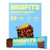 Misfits Vegan Protein Bar - Sweet & Salty Caramel Popcorn | 16 grams Protein | 1 gram Sugar | Plant-Based, Low Carb, High Fibre | No Palm Oil | Non-GMO | Pack of 15