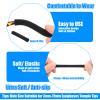 2 Pair Glasses Ear Cushions, Black Glass Tips, Soft Ear Pads for Glasses, Elastic Cushion for Glass, Non-Slip Eyeglass Temple Tips view 2