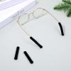 2 Pair Glasses Ear Cushions, Black Glass Tips, Soft Ear Pads for Glasses, Elastic Cushion for Glass, Non-Slip Eyeglass Temple Tips view 3