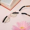 2 Pair Glasses Ear Cushions, Black Glass Tips, Soft Ear Pads for Glasses, Elastic Cushion for Glass, Non-Slip Eyeglass Temple Tips view 4