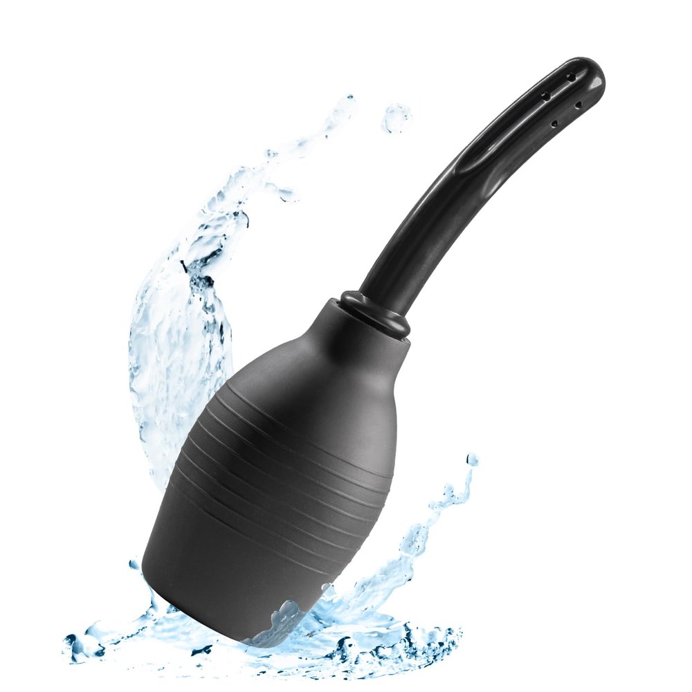 YHTCC 310ml Black Douche Soft Silicone Enema