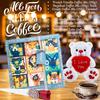 JOLAFUNBS Coffee Gifts Hamper 9pk Instant Coffee Sachets Individually Wrapped 20g Each, Teddy Bear & Soap Rose Gifts for Men & Women Mens (I Love You Teddy & Coffee) view 3