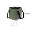 10L/20L Collapsible Bucket, Ultralight Sink Fishing Bucket, Portable Water Pot Water Bucket for Fishing, Made of Durable Tarpaulin Fabric, Foldable Camping Bucket for Travel Hiking (C) view 2