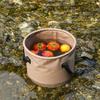 10L/20L Collapsible Bucket, Ultralight Sink Fishing Bucket, Portable Water Pot Water Bucket for Fishing, Made of Durable Tarpaulin Fabric, Foldable Camping Bucket for Travel Hiking (C) view 3