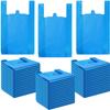 200 BLUE (10X15X18 Inch) Bags, Trash Bag with Handles, T-Shirt Plastic Bags for Retail, Groceries, Merchandise, Convenience Store, Supermarket, Restaurant Picnic, Kitchen, Daily Use, (200) view 1