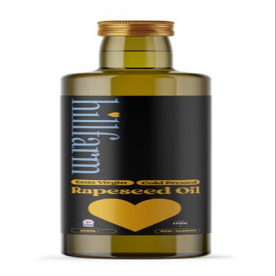 Hillfarm Extra Virgin Cold Pressed Rapeseed Oil - 250ml | Cooking Oil for Roasting, Frying & Baking | Low in Saturated Fat | High in Omega 3 | Velvety, Nutty Flavour | Gluten Free & Vegan Friendly |