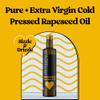 Hillfarm Extra Virgin Cold Pressed Rapeseed Oil - 250ml | Cooking Oil for Roasting, Frying & Baking | Low in Saturated Fat | High in Omega 3 | Velvety, Nutty Flavour | Gluten Free & Vegan Friendly | view 2
