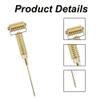 1Pcs Facial Massage Roller, Acupuncture Detector Facial Ear Acupoints Spring Needle Massage Roller for Daily Facial Care (Silver) view 3