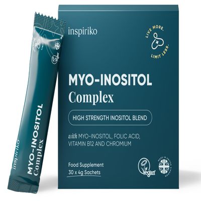 Inspiriko Myo-Inositol Powder Sachets, 5-in-1 PCOS, 4000mg, 30 Servings