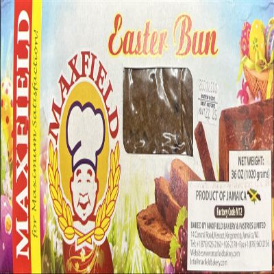 MAXFIELD EasterBun 1020g | Jamaican Bun | SpiceBun | CrossBun | Premium Quality | Jamaican Traditional Bread.