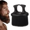 Beard and mustache care tool, hairdresser's beard brush, hairdressing brush with soft bristles | Moustache care tool straps ergonomic design for use view 1