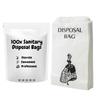 Sanitary Disposal Bags, Pack of 100 Disposable Paper Sanitary Bags, White Paper Bags for Period Pads, Feminine Hygiene Products, Nappies | Discrete Sanitary Bags view 1