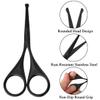 Stainless Steel Nose Hair Scissors 9.8cm - Professional Small Trimming Tool for Men, Eyebrows, Ear and Facial Hair with Safety Rounded Tips view 3