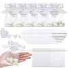 Fullhawl 101 Pcs 50 Sets Wedding Italian Almond Favors Including Organza Mesh Bag Ribbon Love Card DIY Marzipan Souvenirs for Engagement Bridal Shower Italian Wedding Traditional Gifts view 1