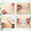 Fullhawl 101 Pcs 50 Sets Wedding Italian Almond Favors Including Organza Mesh Bag Ribbon Love Card DIY Marzipan Souvenirs for Engagement Bridal Shower Italian Wedding Traditional Gifts view 3