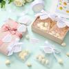 Fullhawl 101 Pcs 50 Sets Wedding Italian Almond Favors Including Organza Mesh Bag Ribbon Love Card DIY Marzipan Souvenirs for Engagement Bridal Shower Italian Wedding Traditional Gifts view 4