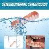Care Spring 2 Pairs Temporary Artificial Teeth Instant Perfect Smile Veneers Dentures for Whitening, Silicone Dentures False Teeth Veneers Upper And Lower Cover The Bad Teeth for Men Women view 4