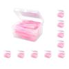 10 Set 40 Pieces Interdental Brush Floss Push-Pull Teeth Brushes Handheld Outdoor Oral Hygiene Tool Household Holiday Pink 0.7mm view 1