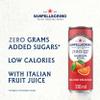 San Pellegrino Italian Sparkling Drinks Zero Sparkling Blood Orange Canned Soft Drink 6 x 330ml, 21kCals per can view 2