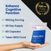 Longevity Box Alpha GPC 650mg High-Potency Nootropic for Focus, Memory & Mental Energy 99% Pure Choline 60 Capsules, Gluten-Free, Tested view 2